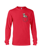 Load image into Gallery viewer, Cool Llama And Sloth In Pocket Meaningful Gift Unisex Long Sleeve
