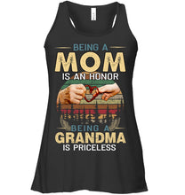 Load image into Gallery viewer, Being A Mom Is An Honor Being A Grandma Is Priceless Ladies Flowy Tank
