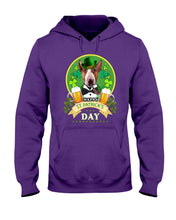 Load image into Gallery viewer, Bull Terrier With Beer Celebrate St Patrick's Day Gift For Dog Lovers Hoodie
