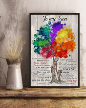 Load image into Gallery viewer, Colorful Tree Mom Gift For Son You Are My Sunshine Vertical Poster
