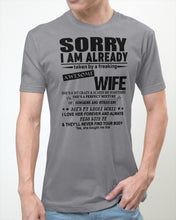 Load image into Gallery viewer, She's My Whole World Gift For Husband Guys Tee
