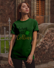 Load image into Gallery viewer, Shamrock Future Mrs Collins St Patrick's Day Guys Tee

