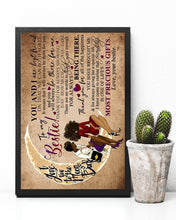 Load image into Gallery viewer, You And I Are Best Beautiful Waning Moon Gift For Bestie Vertical Poster

