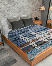 Load image into Gallery viewer, To Be Positive And Regret Nothing Dad Gift For Daughter Sherpa Blanket
