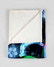 Load image into Gallery viewer, I Love Butterflies Blue Hibiscus Gift For Girls Fleece Blanket
