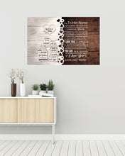 Load image into Gallery viewer, Love You For All That You Are Custom Name Gift For Wife Horizontal Poster
