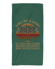 Load image into Gallery viewer, Sing Me A Song Dragonfly Retro Vintage Beach Towel
