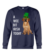 Load image into Gallery viewer, Puggle Irish Today Dog Lovers St. Patrick's Day Printed Mug Sweatshirt
