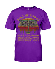 Load image into Gallery viewer, Sing Me A Song Dragonfly Retro Vintage Guys Tee
