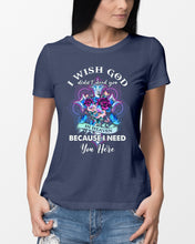Load image into Gallery viewer, Rose Mandala Pattern I Need You Here Gift For Angel Dad Ladies Tee
