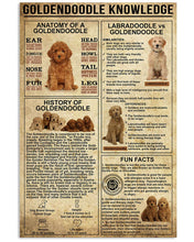 Load image into Gallery viewer, Something You Should Know About Goldendoodle Knowledge Vertical Poster
