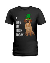 Load image into Gallery viewer, Puggle Irish Today Dog Lovers St. Patrick's Day Printed Mug Ladies Tee
