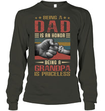 Load image into Gallery viewer, Being A Dad And Being A Grandpa Meaningful Gift For Family Unisex Long Sleeve
