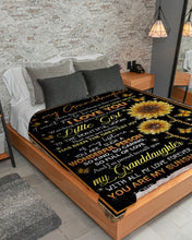 Load image into Gallery viewer, How Very Much I Love You Sunflower Grandma Gift For Granddaughter Sherpa Blanket
