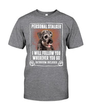 Load image into Gallery viewer, Standard Schnauzer Personal Stalker St. Patrick's Day Printed Mug Guys Tee
