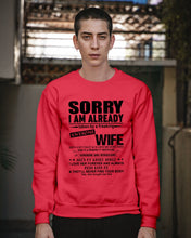 Load image into Gallery viewer, She's My Whole World Gift For Husband Sweatshirt
