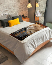 Load image into Gallery viewer, Great Universe Lion Little Too Late To Be Your First Gift For Husband Sherpa Blanket
