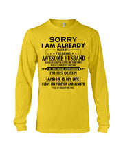 Load image into Gallery viewer, A Freaking Awesome Husband Is My Life Unisex Long Sleeve
