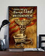 Load image into Gallery viewer, Physician Assistant I Can Do All Things  Through Christ Vertical Poster

