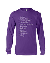Load image into Gallery viewer, Splints Button Hook Therapy Putty Goniometer Resistance Bands Unisex Long Sleeve
