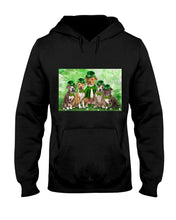 Load image into Gallery viewer, Staffordshire Leprechaun St Patrick's Day Gift For Dog Lovers Hoodie
