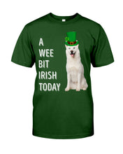 Load image into Gallery viewer, White Siberian Husky Irish Today Dog Lovers St. Patrick's Day Printed Mug Guys Tee
