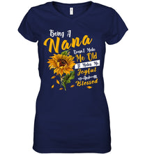 Load image into Gallery viewer, Meaningful Gift For Family Being A Nana Doesn't Make Me Old Ladies V-Neck
