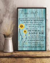Load image into Gallery viewer, Sunflower Gift For Bestie You Are My Sunshine Vertical Poster
