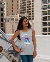 Load image into Gallery viewer, Rose Mandala Pattern I Need You Here Gift For Angel Dad Ladies Flowy Tank
