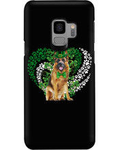 Load image into Gallery viewer, German Shepherd Green And White Clover Design St Patrick's Day Gift For Dog Lovers Phone case
