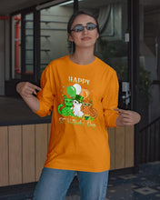 Load image into Gallery viewer, Lovely Cat And Balloons Happy St Patrick's Day Gift For Cat Lovers Unisex Long Sleeve
