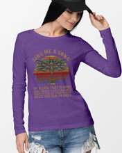 Load image into Gallery viewer, Sing Me A Song Dragonfly Retro Vintage Unisex Long Sleeve
