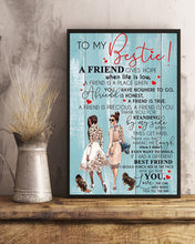 Load image into Gallery viewer, A Friend Gives Hope When Life Is Low Gift For Bestie Vertical Poster
