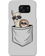 Load image into Gallery viewer, Cool Llama And Sloth In Pocket Meaningful Gift Phone case
