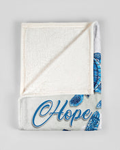 Load image into Gallery viewer, Faith Hope Love Blue Turtle On Beach Meaningful Gift Fleece Blanket
