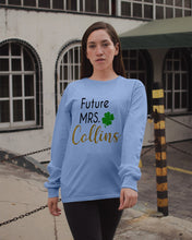 Load image into Gallery viewer, Shamrock Future Mrs Collins St Patrick's Day Unisex Long Sleeve
