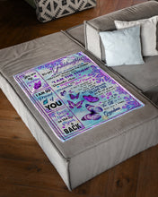 Load image into Gallery viewer, Purple Mandala I Am The Storm Grandma Gift For Granddaughter Fleece Blanket
