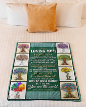 Load image into Gallery viewer, You Are The World Tree Of Life Daughter Gift For Mom Fleece Blanket
