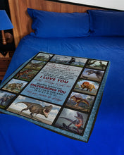 Load image into Gallery viewer, Grandma Gift For Grandson Always Standing Behind You T Rex Fleece Blanket
