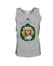 Load image into Gallery viewer, Cavalier Mirror Happy St Patrick's Day Gift For Dog Lovers Unisex Tank Top
