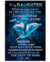 Load image into Gallery viewer, Dolphins The Rest Of Mine Mom Gift For Daughter Vertical Poster
