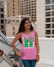 Load image into Gallery viewer, 2nd Grade Love White Clover St Patrick's Day Gift For Teacher Ladies Flowy Tank
