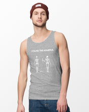Load image into Gallery viewer, I Found This Humerus Skeleton Black Unisex Tank Top
