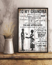 Load image into Gallery viewer, Grandson Gift For Grandma I Love You Vertical Poster
