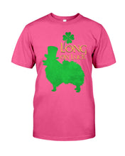 Load image into Gallery viewer, Pomeranian Long On Luck Green St. Patrick's Day Printed Mug Guys Tee

