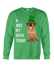 Load image into Gallery viewer, Puggle Irish Today Dog Lovers St. Patrick's Day Printed Mug Sweatshirt
