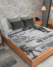 Load image into Gallery viewer, Grandma Gift For Grandson T Rex The Rest Of Mine Sherpa Blanket
