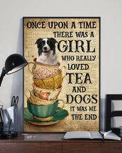 Load image into Gallery viewer, There Was A Girl Who Really Loved Tea And Border Collie Vertical Poster
