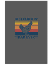 Load image into Gallery viewer, Best Cluckin' Dad Ever Retro Vintage Gift For Dad Vertical Poster
