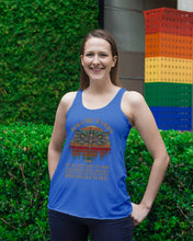 Load image into Gallery viewer, Sing Me A Song Dragonfly Retro Vintage Ladies Flowy Tank
